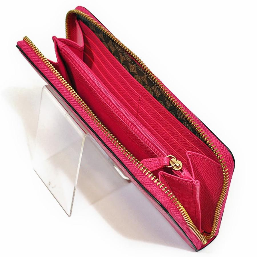 【並行輸入品】 訳あり コーチ COACH 財布 長財布 F54007 IMBAJ クロスグレイン レザー アコーディオン ジップアラウンド ピンクルビー | COACH | 05