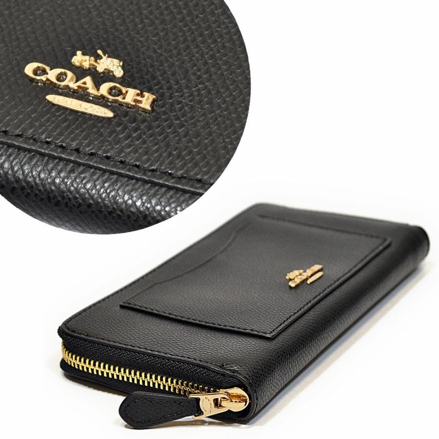 COACH ブラックレザー 長財布 F54007 楽天市場】コーチ 長財布 COACH 財布 レディース ラグジュアリー