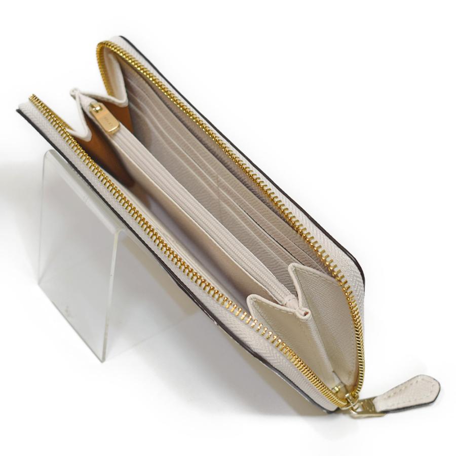 【並行輸入品】 コーチ COACH 財布 長財布 F54007 IMCHK クロスグレイン レザー アコーディオン ジップアラウンド チョーク | COACH | 02
