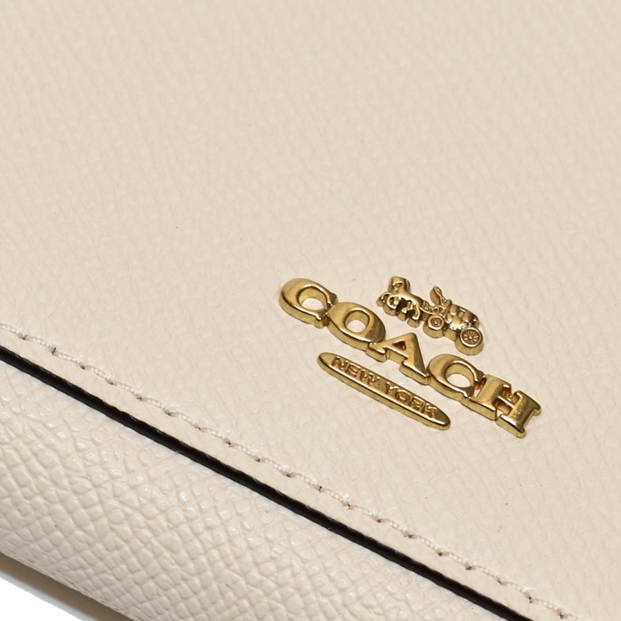 【並行輸入品】 コーチ COACH 財布 長財布 F54007 IMCHK クロスグレイン レザー アコーディオン ジップアラウンド チョーク | COACH | 03