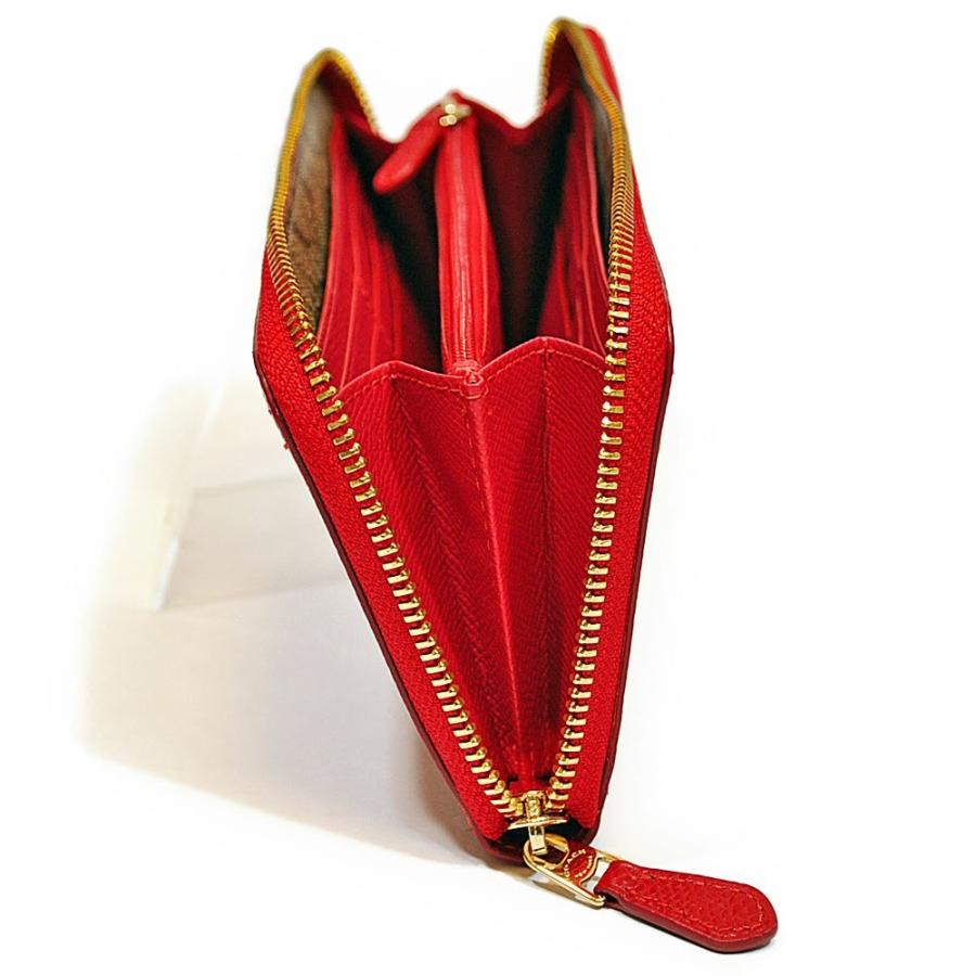 【並行輸入品】 コーチ COACH 財布 長財布 F54007 IMDN8 クロスグレイン レザー アコーディオン ジップアラウンド トゥルーレッド | COACH | 04