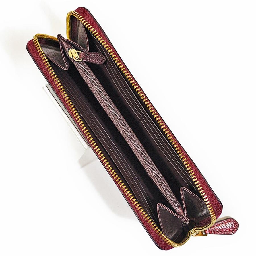 【並行輸入品】 訳あり コーチ COACH 財布 長財布 F54007 IME42 クロスグレイン レザー アコーディオン ジップアラウンド メタリックチェリー | COACH | 03