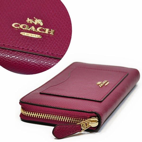 【並行輸入品】 コーチ COACH 財布 長財布 F54007 IMFUS クロスグレイン レザー アコーディオン ジップアラウンド フーシャ | COACH | 01