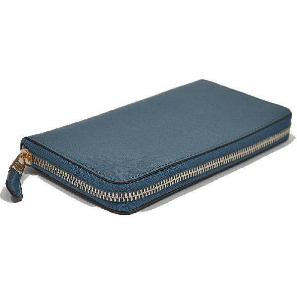 【並行輸入品】 コーチ COACH 財布 長財布 F54007 IMN2E クロスグレイン レザー アコーディオン ジップアラウンド インクブルー | COACH | 01