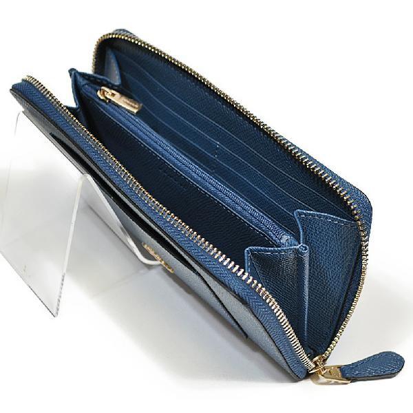 【並行輸入品】 コーチ COACH 財布 長財布 F54007 IMN2E クロスグレイン レザー アコーディオン ジップアラウンド インクブルー | COACH | 02