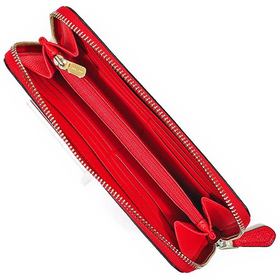 【並行輸入品】 コーチ COACH 財布 長財布 F54007 SVBRD クロスグレイン レザー アコーディオン ジップアラウンド ブライトレッド | COACH | 03
