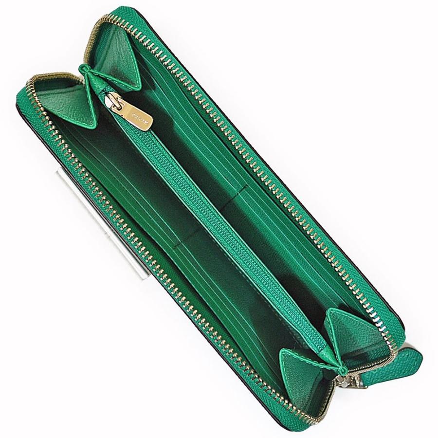 【並行輸入品】 コーチ COACH 財布 長財布 F54007 SV/LE クロスグレイン レザー アコーディオン ジップアラウンド リーフ | COACH | 03