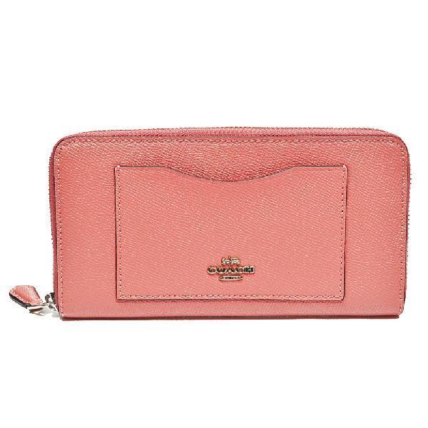 【並行輸入品】 コーチ COACH 財布 長財布 F54007 SVOBD クロスグレイン レザー アコーディオン ジップアラウンド ライトブラッシュ | COACH