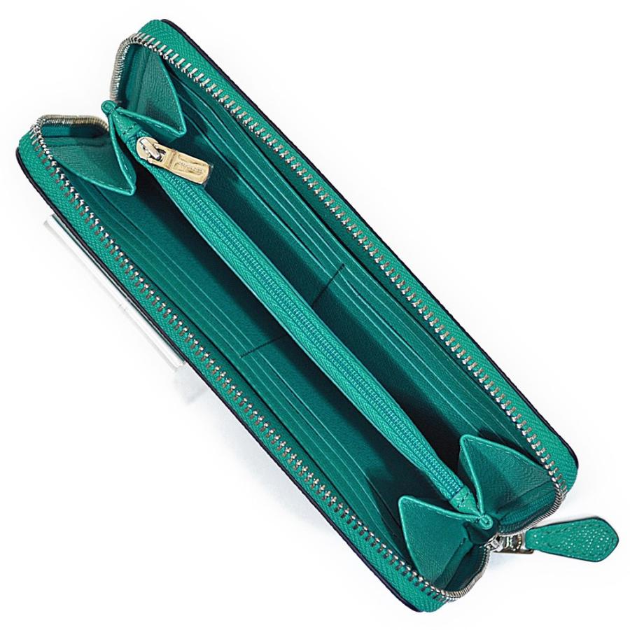 【並行輸入品】 コーチ COACH 財布 長財布 F54007 SV/TU クロスグレイン レザー アコーディオン ジップアラウンド ターコイズ | COACH | 03