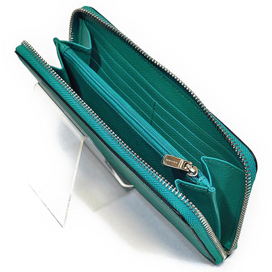 【並行輸入品】 コーチ COACH 財布 長財布 F54007 SV/TU クロスグレイン レザー アコーディオン ジップアラウンド ターコイズ | COACH | 04