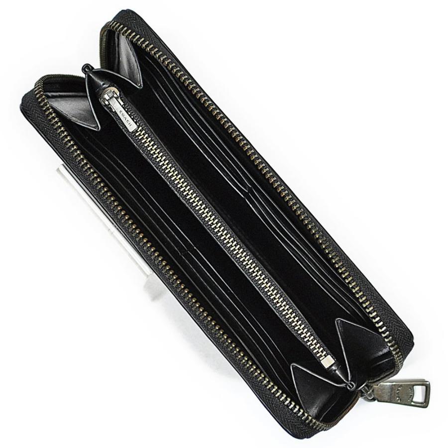 【並行輸入品】 訳あり コーチ COACH 財布 長財布 メンズ F58104 BLK パーフォレイテッド レザー アコーディオン ジップアラウンド ファスナー ブラック | COACH | 03