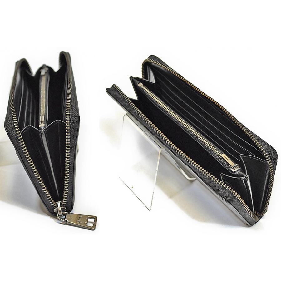 【並行輸入品】 訳あり コーチ COACH 財布 長財布 メンズ F58104 BLK パーフォレイテッド レザー アコーディオン ジップアラウンド ファスナー ブラック | COACH | 04