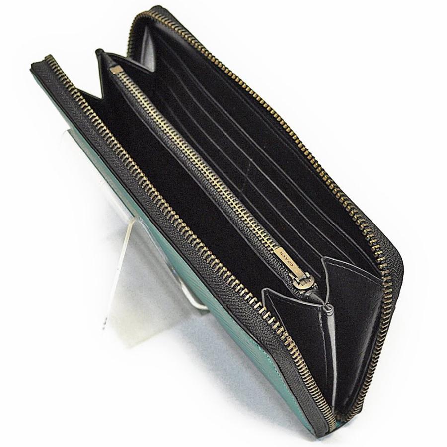 【並行輸入品】 コーチ COACH 財布 長財布 メンズ F58104 LL7 パーフォレイテッド レザー アコーディオン ジップアラウンド ファスナー シーグリーン/ブラック | COACH | 05
