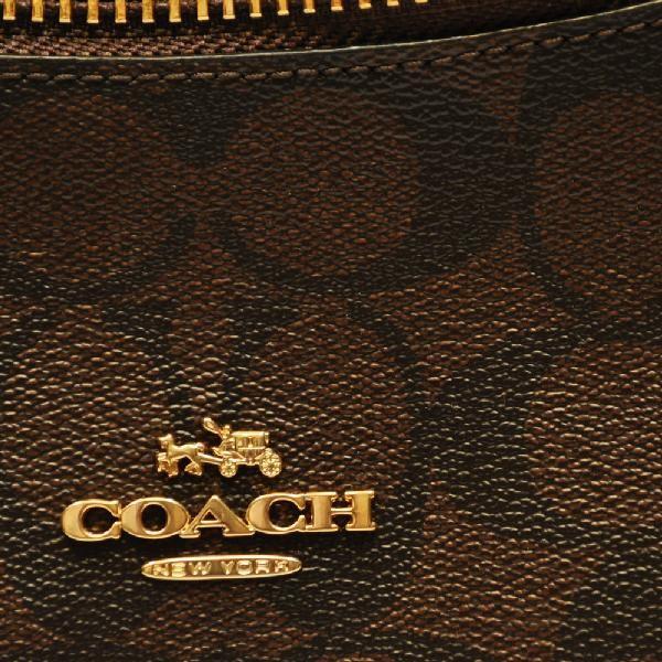 【並行輸入品】 コーチ COACH 斜め掛け ショルダー バッグ F58288 IMAA8 PVC シグネチャー ハーレー E/W ホーボー ブラウン/ブラック | COACH | 02