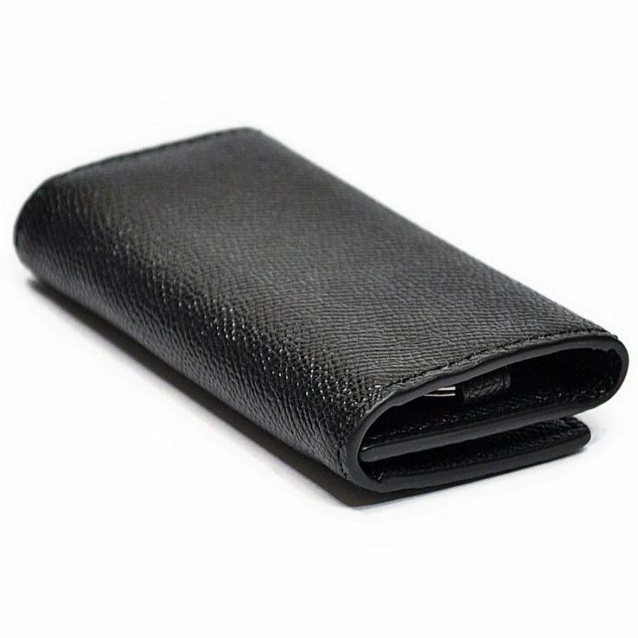 【並行輸入品】 コーチ 財布 キーケース COACH F59107 BLK 4リングス クロスグレイン レザー キーケース ブラック | COACH | 02