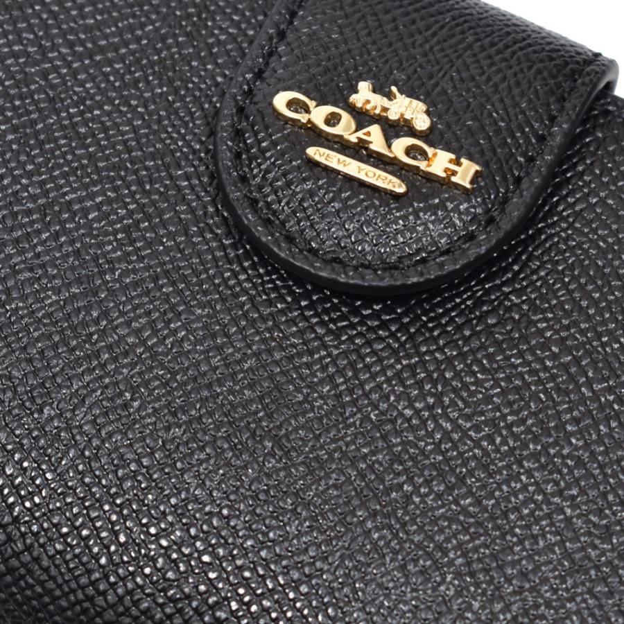 コーチ 二つ折り財布 財布 折り財布 二つ折り レディース COACH アウトレット 6390 F6390 IMBLK レザー 黒 | COACH | 05