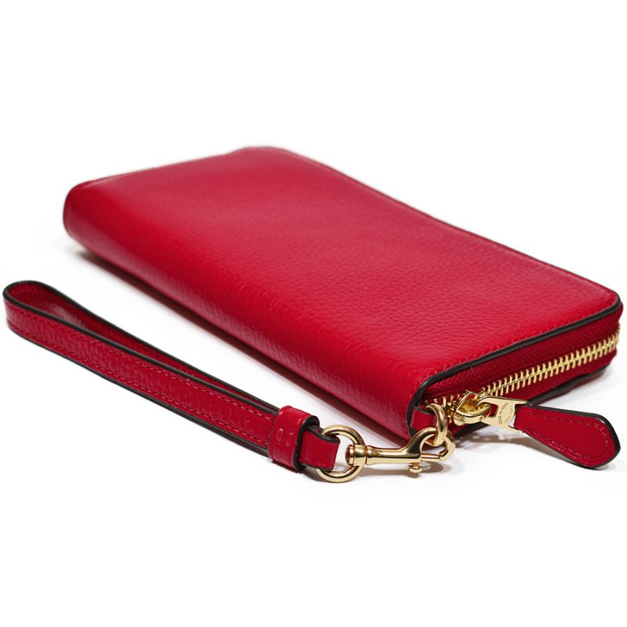 【並行輸入品】 コーチ COACH 財布 長財布 6643 IMORP ストラップ付き レザー アコーディオン ジップアラウンド カーネーション | COACH | 01