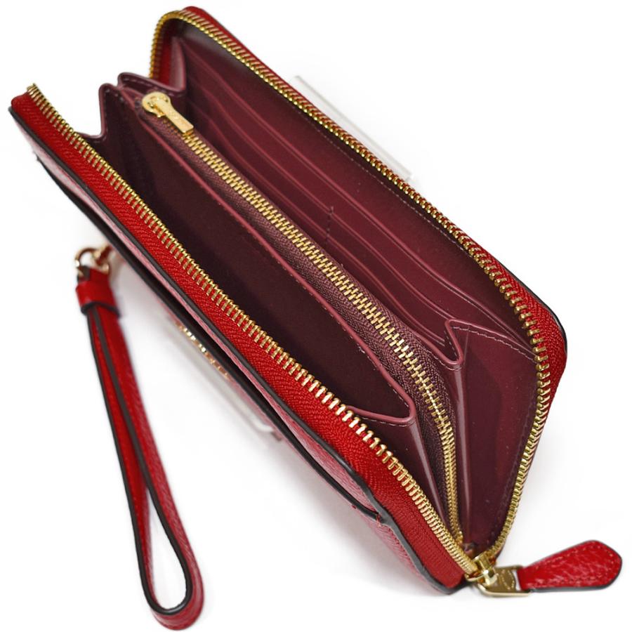 【並行輸入品】 コーチ COACH 財布 長財布 6643 IMORP ストラップ付き レザー アコーディオン ジップアラウンド カーネーション | COACH | 02