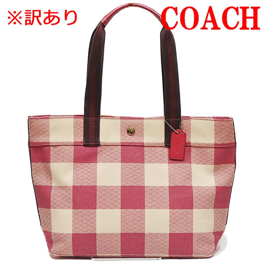 COACH 訳あり コーチ トート バッグ F66867 SV/SY プラッド チェック 
