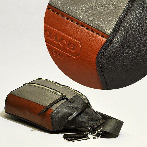 コーチ　ボディバッグ　ウエストバッグ　トンプソンレザー　マルチカラー　70899 COACH 【並行輸入品】 コーチ ウエストバッグ 70899 トンプソン