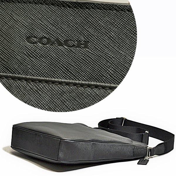 コーチ COACH ショルダーバッグ F71286 サフィアーノレザー ブラック COACH コーチ 斜め掛け ショルダーバッグ メンズ F71286 SV/BK