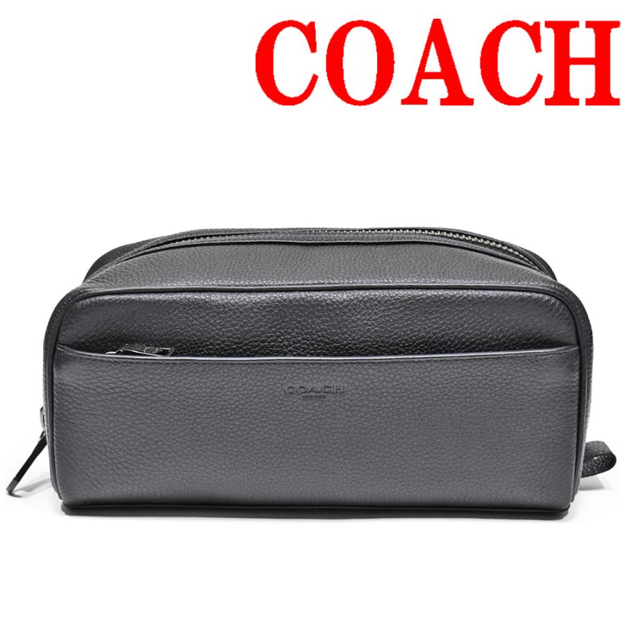 コーチ バッグ セカンドバッグ ポーチ メンズ レディース COACH F73090 QB/BK レザー ブラック | COACH
