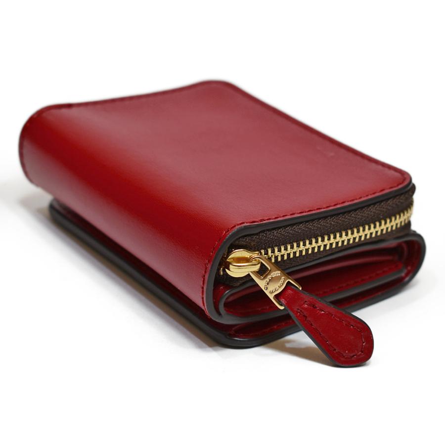 【新品！】COACH / コーチ 財布 ブラウン×レッド： 7331 IMRVQ コーチ アウトレット COACH 三つ折り財布 シグネチャー BROWN