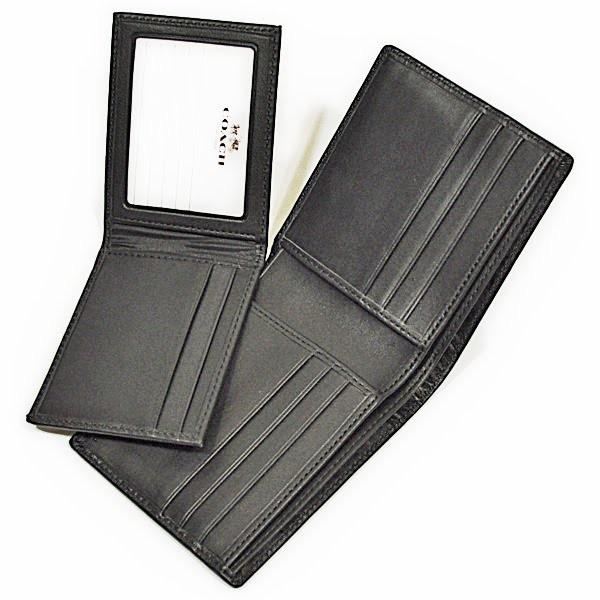 【並行輸入品】 コーチ 財布 折財布 メンズ COACH F74686 BLK シグネチャー エンボスド レザー コンパクト ID ウォレット ブラック | COACH | 04