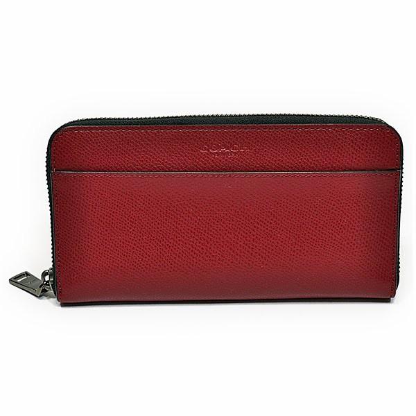 タブレット COACH クロスグレインレザー・ジップ タブレットケース RED