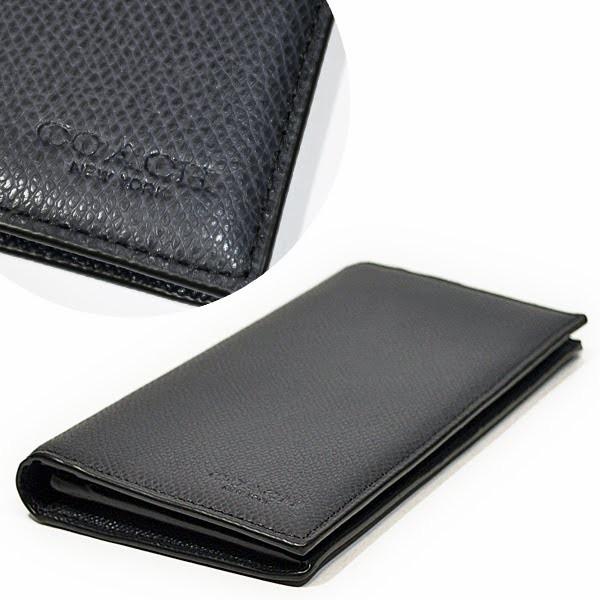 COACH（コーチ） 【並行輸入品】 財布 長財布 メンズ F74978 BHP 濃紺