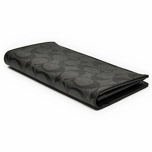 COACH ブラック 長財布 F75013 新品未使用 メンズ COACH 【並行輸入品】 コーチ 財布 長財布 メンズ F75013 CQ/BK