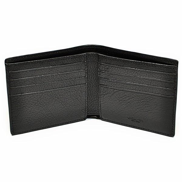 COACH 【並行輸入品】 コーチ 財布 折財布 メンズ F75084 BLK
