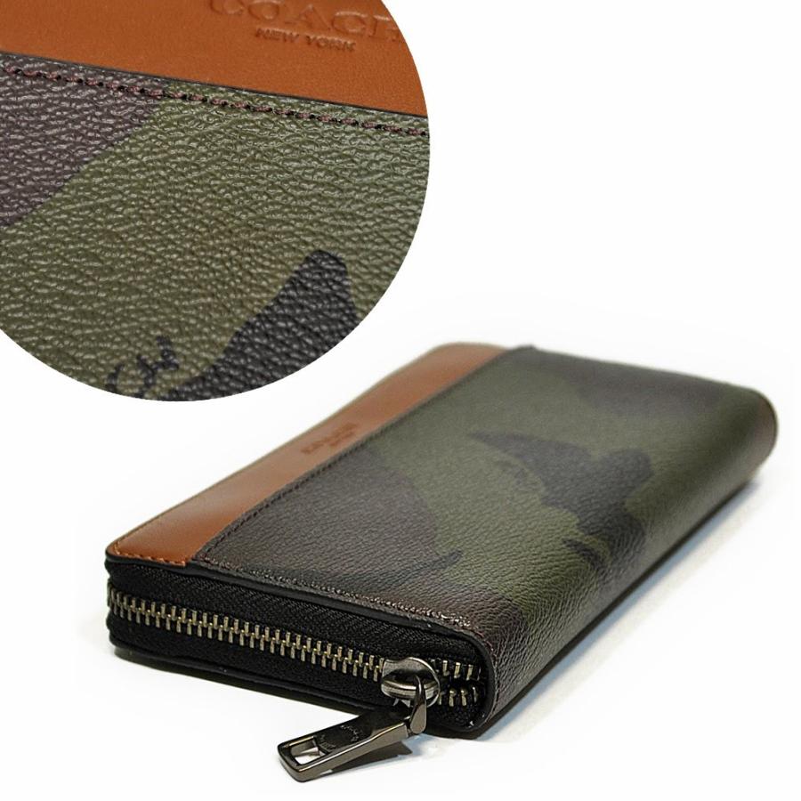 COACH財布 コーチ長財布 F75099 迷彩 メンズ財布 アウトレット品 COACH コーチ 財布 長財布 メンズ F75099 EC0 PVC コーティング