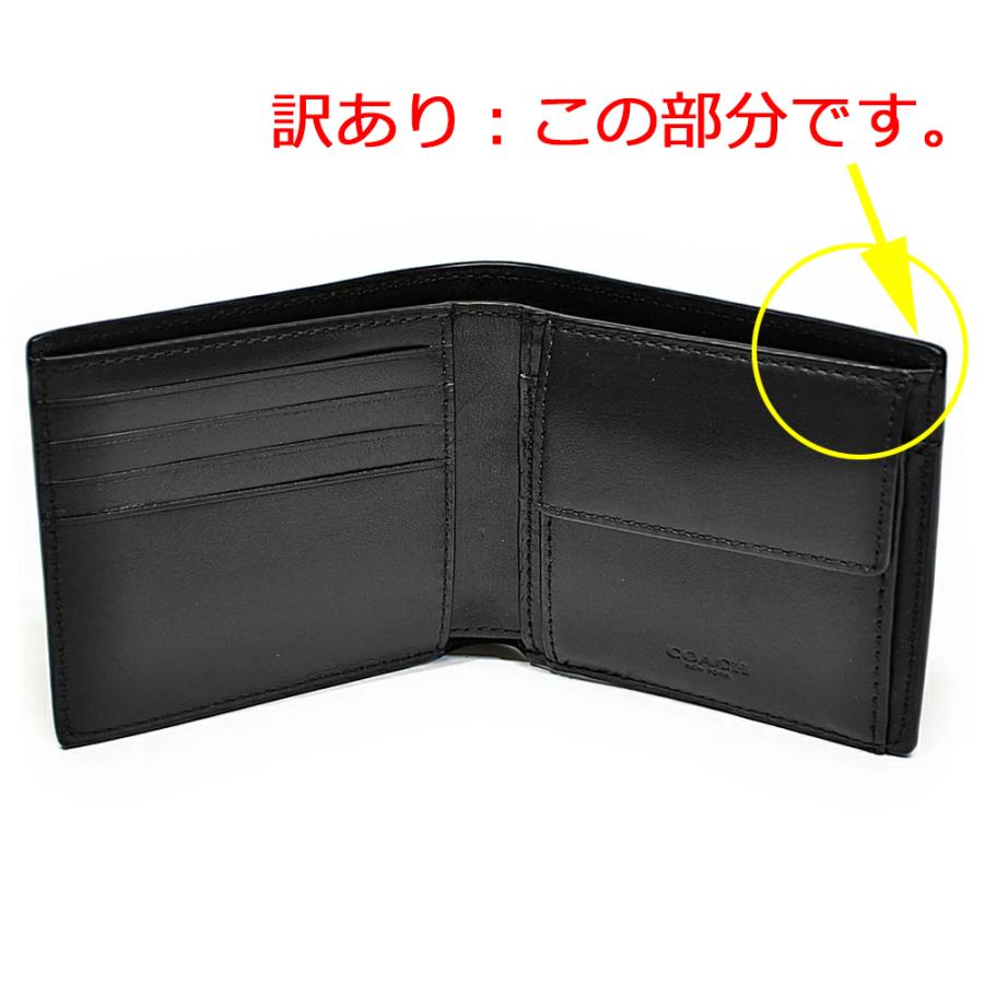 COACH（コーチ） 【並行輸入品】 訳あり 財布 折財布 メンズ F75363