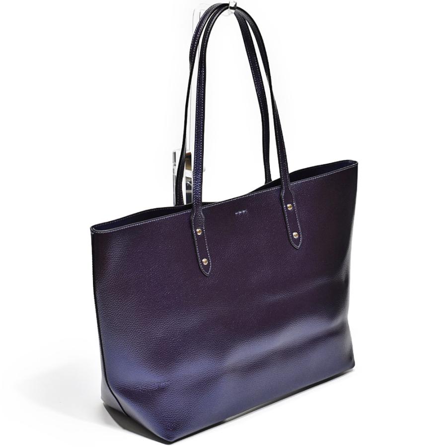 【並行輸入品】 訳あり コーチ トート バッグ COACH F79983 SVPR3 メタリック レザー タウン トート メタリックブルーカデット | COACH | 03
