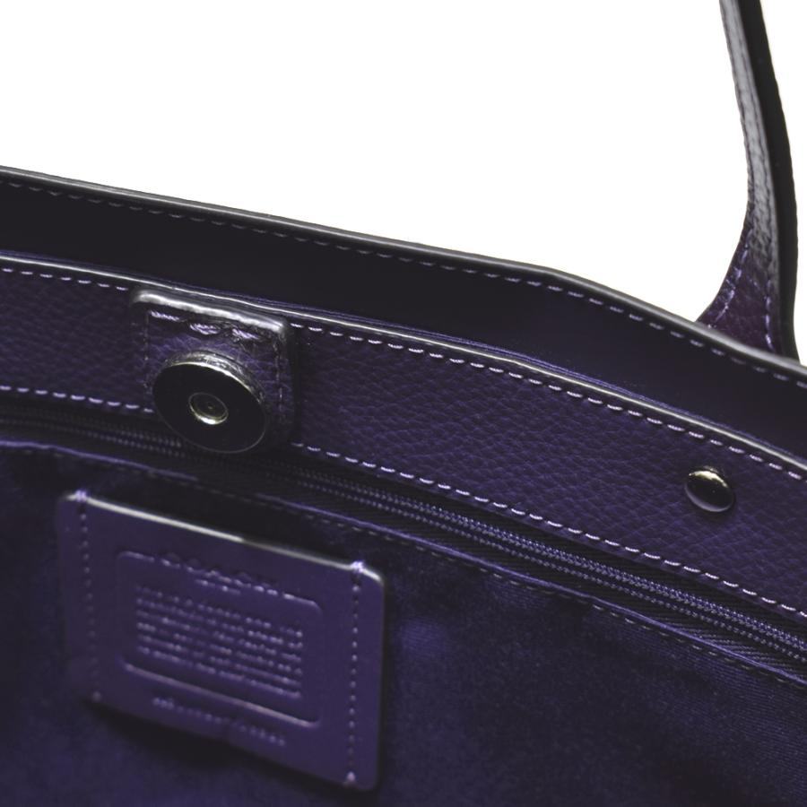 【並行輸入品】 訳あり コーチ トート バッグ COACH F79983 SVPR3 メタリック レザー タウン トート メタリックブルーカデット | COACH | 06