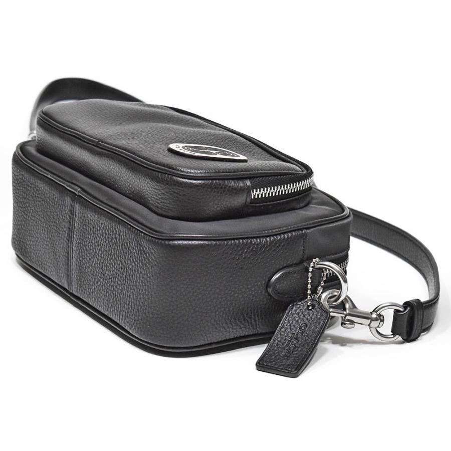 【並行輸入品】 コーチ COACH 斜め掛け ショルダー バッグ 91065 SV/BK ナイロン レザー ミックス クロスボディー ブラック | COACH | 02