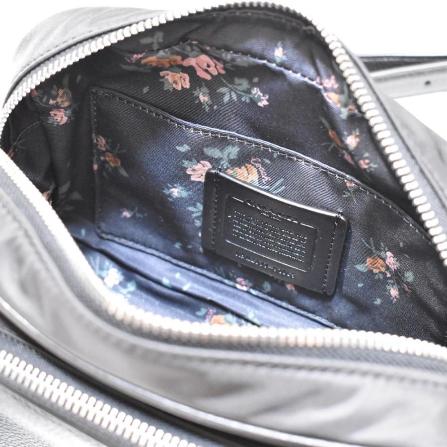 【並行輸入品】 コーチ COACH 斜め掛け ショルダー バッグ 91065 SV/BK ナイロン レザー ミックス クロスボディー ブラック | COACH | 06