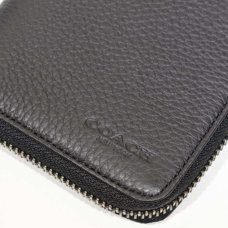 【並行輸入品】 コーチ COACH ファスナー折財布 メンズ 91632 F91632 QB/BK レザー ミディアム ジップ アラウンド ウォレット ブラック | COACH | 04