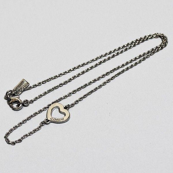 【並行輸入品】 コーチ アクセサリー ネックレス COACH F99935 SV/SV オープンハート チェーン ネックレス | COACH | 01