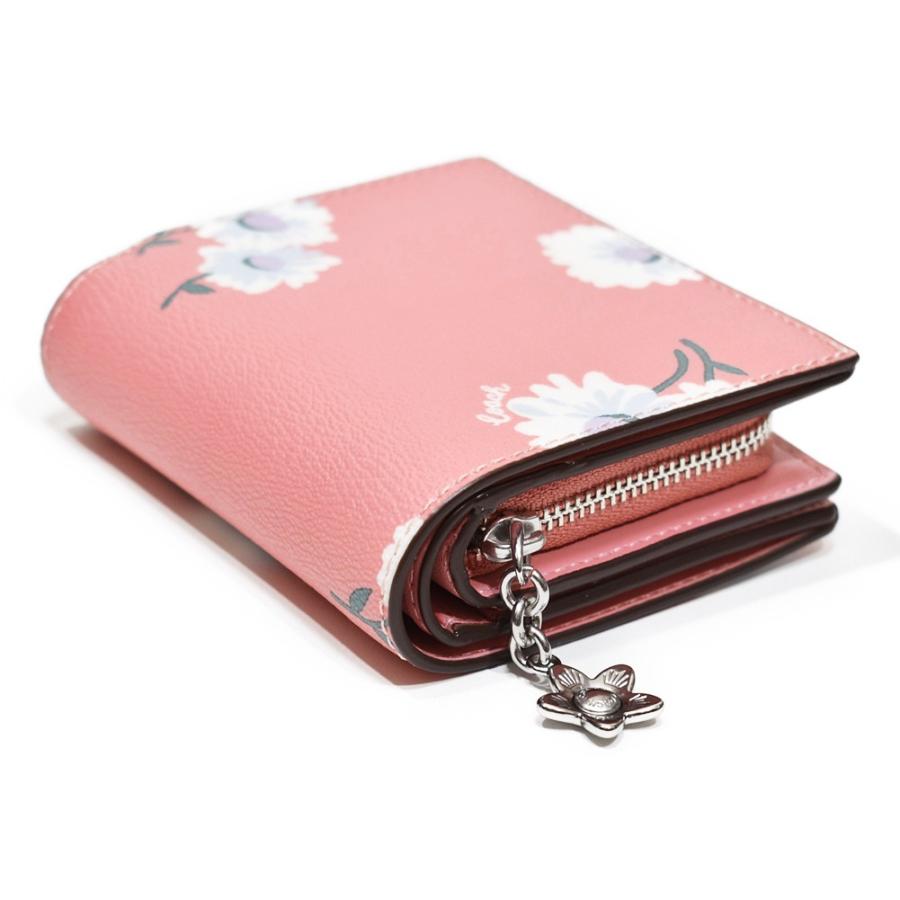 【並行輸入品】 訳あり コーチ COACH 財布 折財布 C2889 SVSEQ デイジー プリント 2つ折り スナップ ウォレット 箱付き バブルガムマルチ | COACH | 01