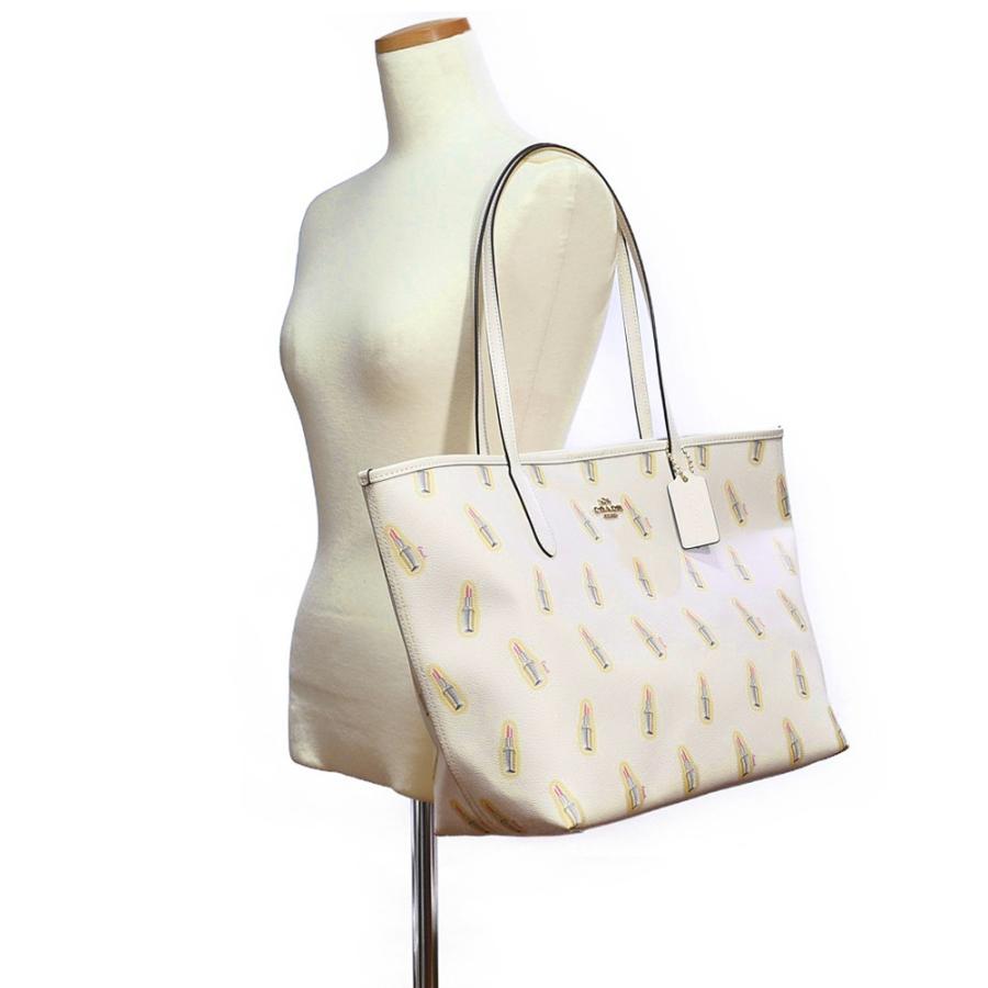 【並行輸入品】 コーチ トート バッグ COACH C3246 IMSIT リップスティック プリント シティ トート チョークマルチ | COACH | 01