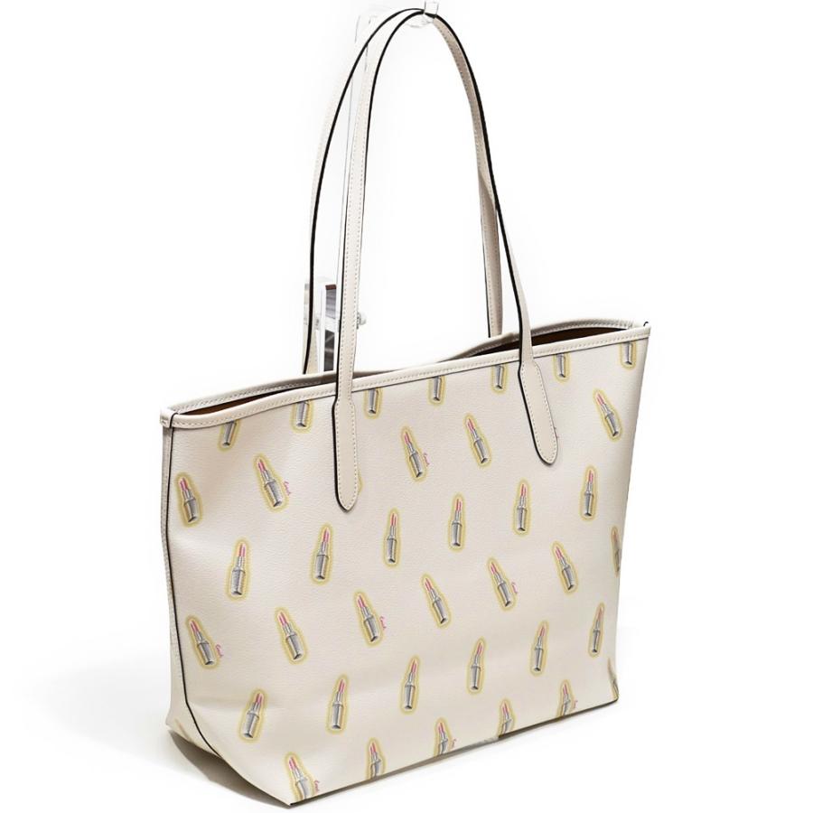 【並行輸入品】 コーチ トート バッグ COACH C3246 IMSIT リップスティック プリント シティ トート チョークマルチ | COACH | 03