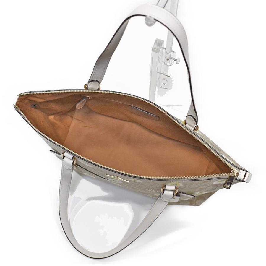 【並行輸入品】 コーチ トート バッグ COACH C3252 IMOTV デイジー 花柄 プリント PVC シグネチャー ギャラリートート ライトカーキ/チョークマルチ | COACH | 04