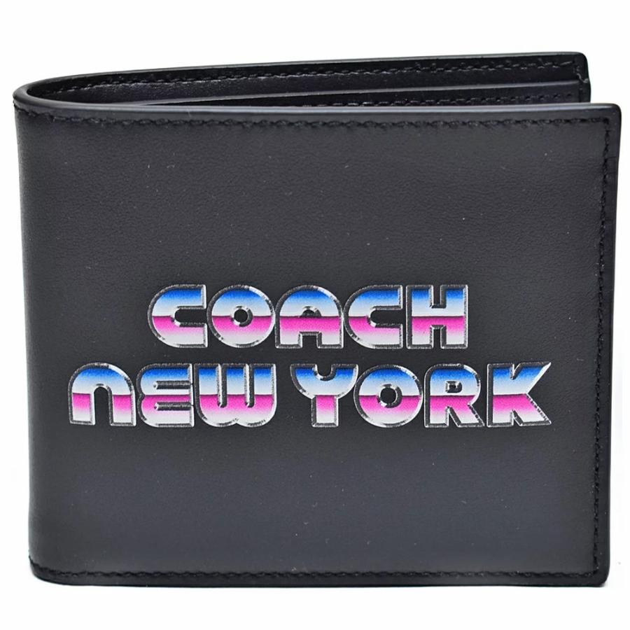 COACH コーチ 財布 折財布 メンズ C3412 FC3412 QB/BK 80'S COACH コーチ 財布 折財布 メンズ C3412 FC3412 QB/BK 80'S
