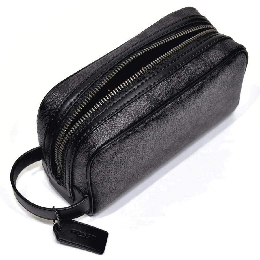 COACH ブラック アクセサリーポーチ 中古・古着通販】COACH (コーチ) アクセサリーポーチ ブラック