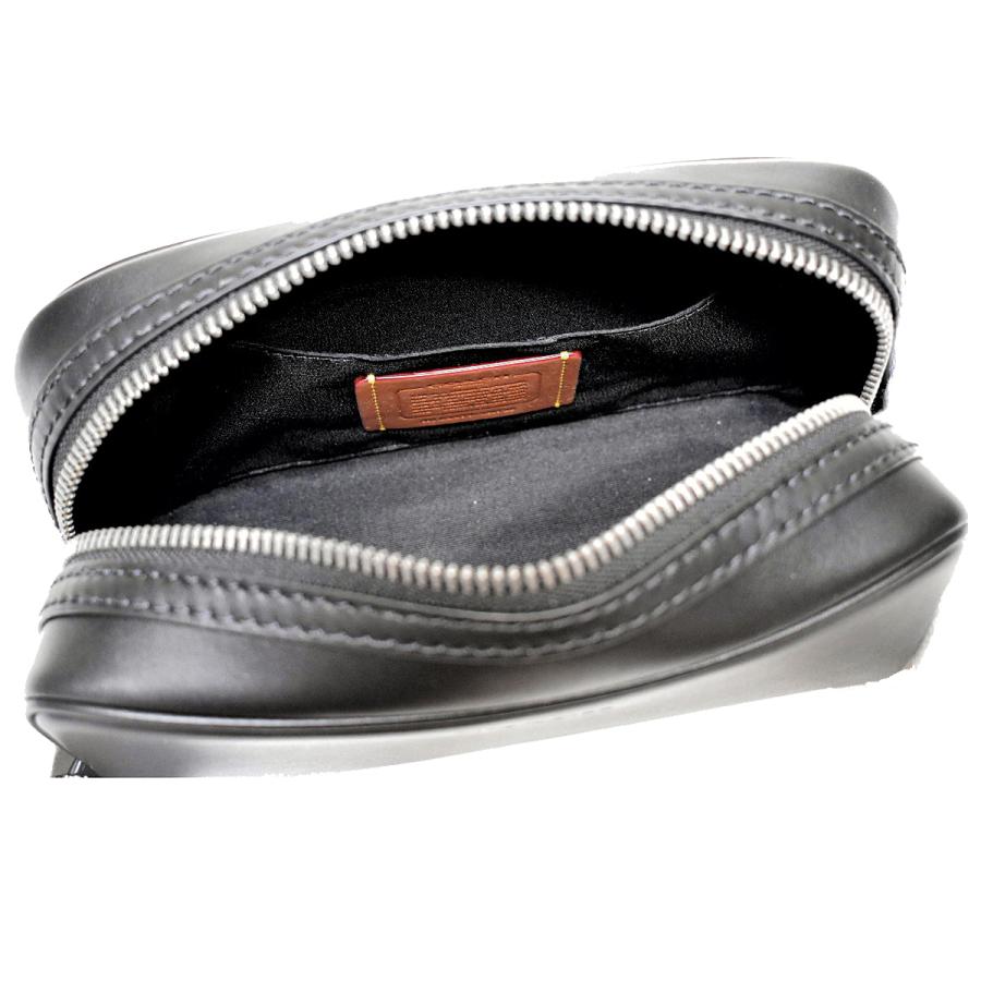 コーチ バッグ セカンドバッグ アクセサリーポーチ ポーチ メンズ レディース ブランド COACH CAT30 QB/BK レザー ブラック 黒 革 本革 | COACH | 07