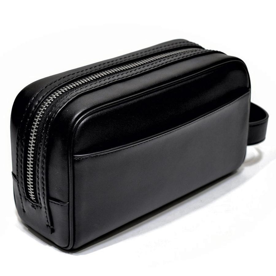 コーチ バッグ セカンドバッグ アクセサリーポーチ ポーチ メンズ レディース ブランド COACH CAT30 QB/BK レザー ブラック 黒 革 本革 | COACH | 05