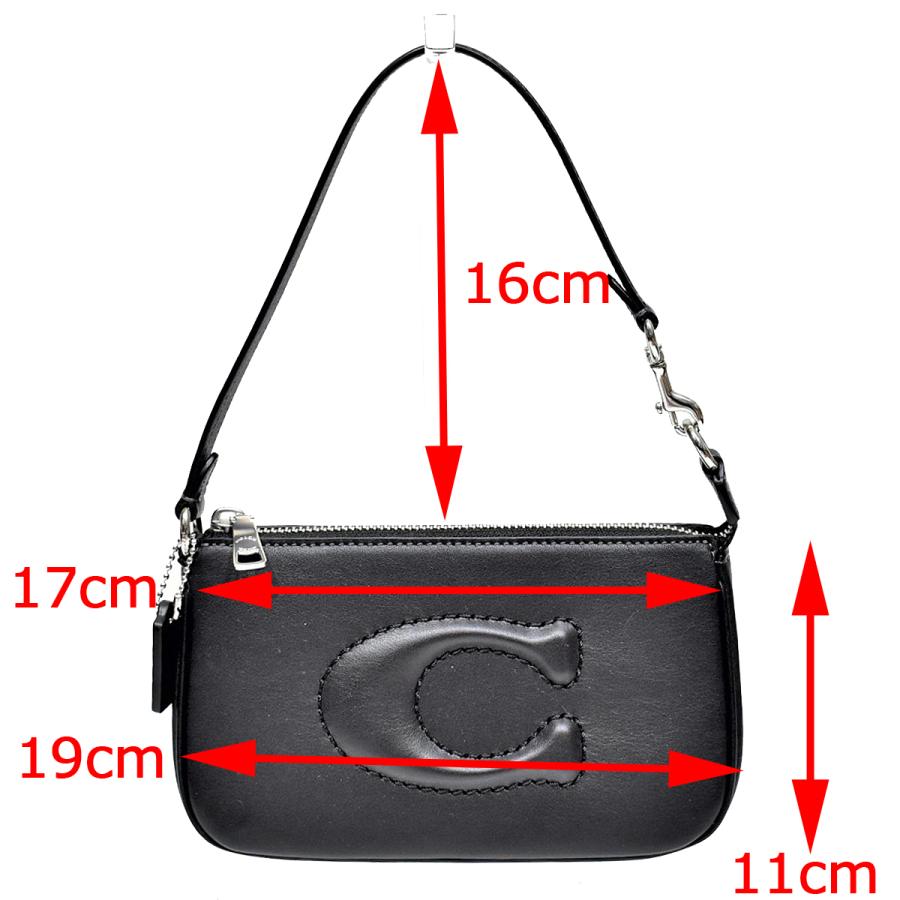 COACH ワンショルダーアクセサリーポーチ 6362 黒 COACH（コーチ） アクセサリーポーチ バッグ ハンドバッグ アクセ