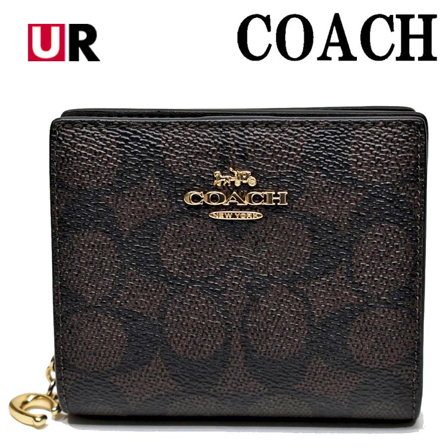 【リーさん】【極美品】COACH コーチ 二つ折り財布 ブラック コーチ COACH コーチ COACH 二つ折り財布 （ブラック） -waja